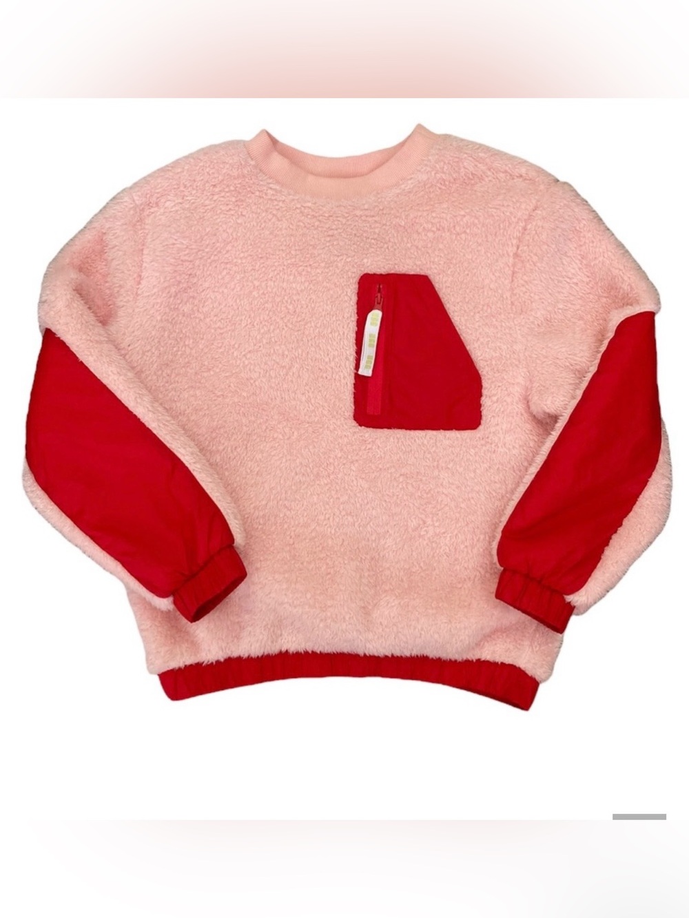 UGG Niko Sherpa Pullover Crewneck in Lotus Blossom / Red  Rare